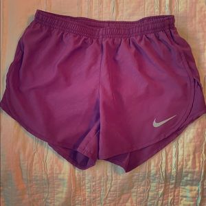Nike purple running shorts
